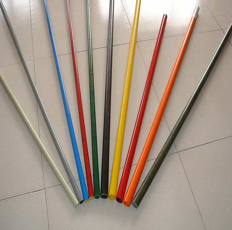 Batang Plastik Bertulang Serat 10mm Batang Fiberglass Fleksibel Untuk Penanaman Rumah Kaca