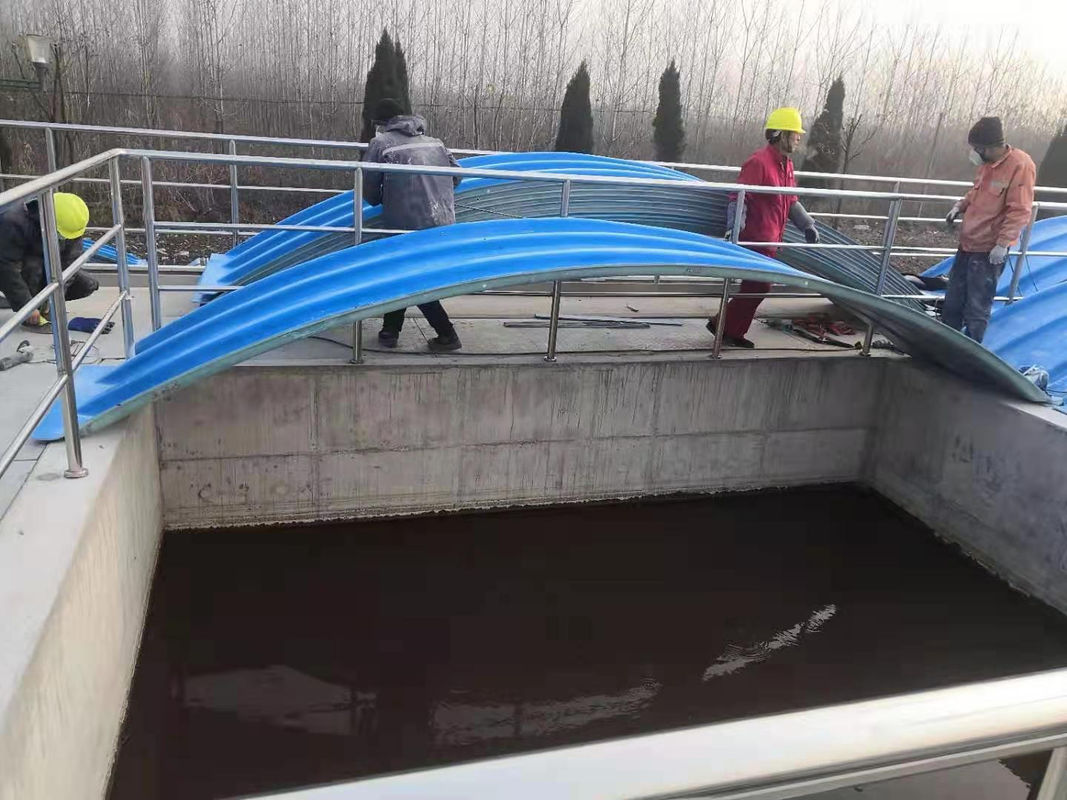 Penutup Tangan FRP Plastik Bertulang Fiberglass Digunakan Di Instalasi Pengolahan Limbah