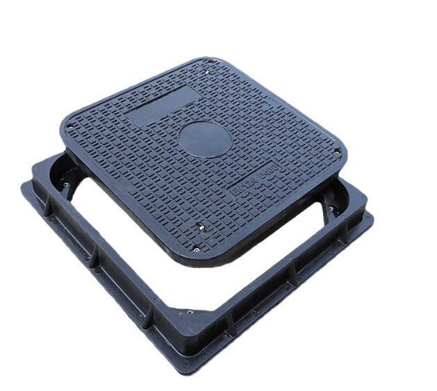 Bentuk persegi 25mm Fiberglass Manhole Cover Ukuran Standar Frp Chamber Cover, Penutup pembuangan air luar ruangan