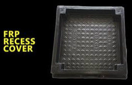 Tutup Manhole Anti Slip Fiberglass Dengan Ketahanan Dampak yang Kuat, Tutup Manhole Warna Gelap untuk Drain