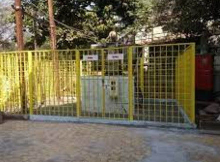 Peringatan Kisi Listrik Pagar FRP Produk Keamanan Fiberglass Daya Tahan Tinggi