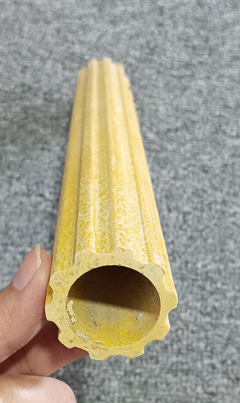 Antislip Frp Pultrusion Profile Frp Ladder Rung Frp Plum Hollow Tube Untuk konstruksi bangunan