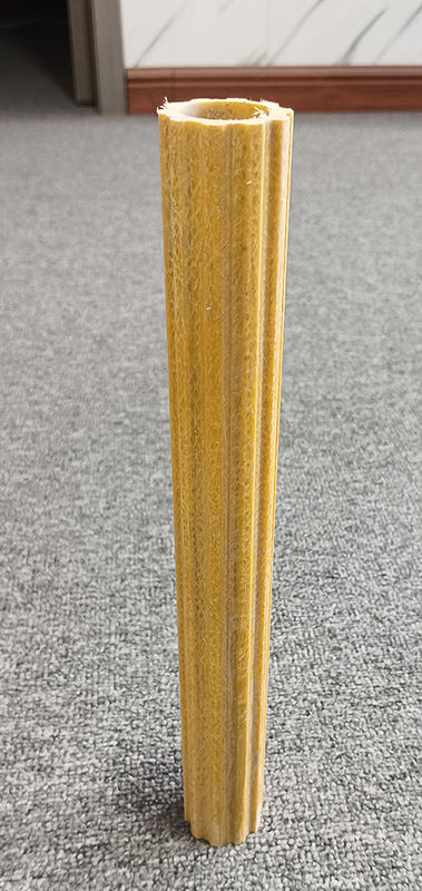 Antislip Frp Pultrusion Profile Frp Ladder Rung Frp Plum Hollow Tube Untuk konstruksi bangunan