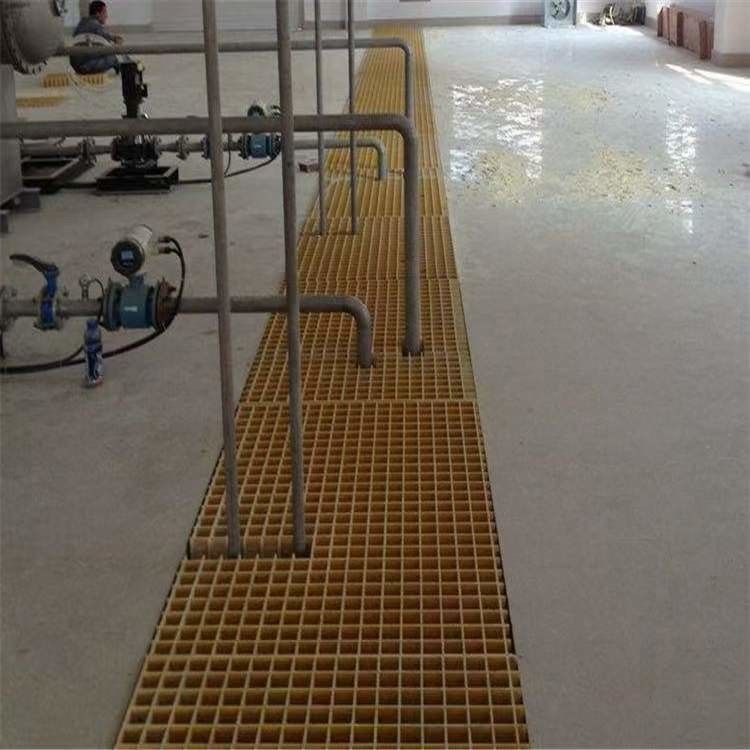 Jalur Pabrik Elektroplating Gunakan 38*38*30mm FRP Grating Ukuran dan Warna Disesuaikan